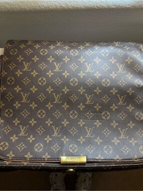 Louis Vuitton Monogram Canvas Messenger Bag in Brown and Gold